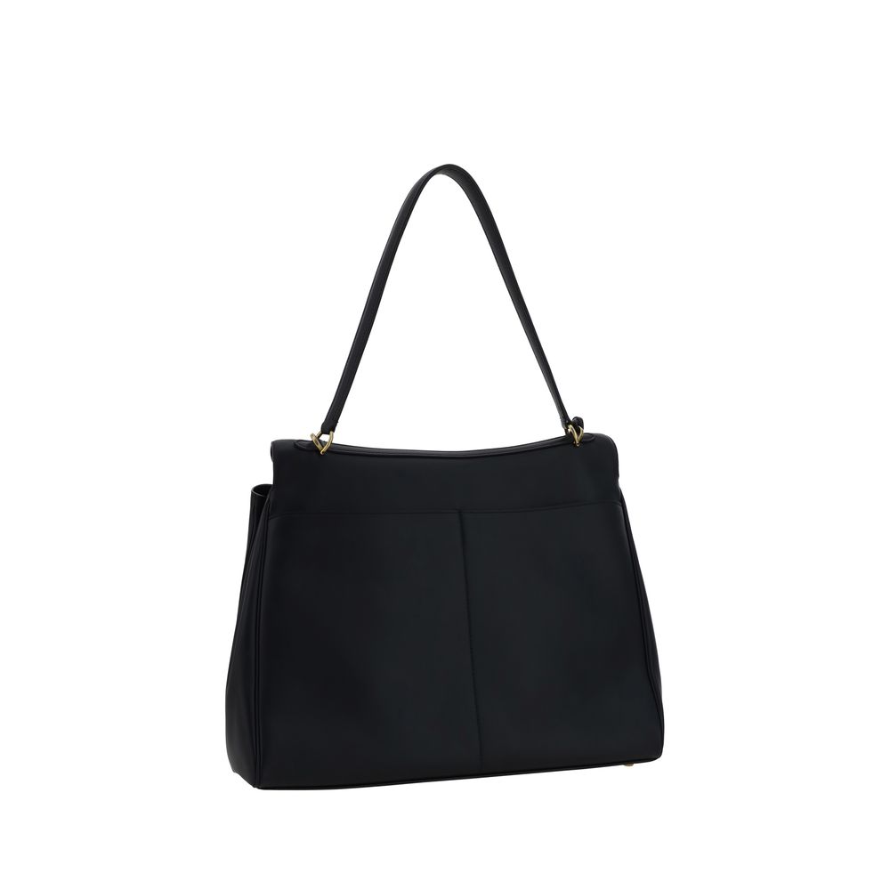 Balenciaga Black Calf Leather Bos Taurus Shoulder Bag | Regal Royce