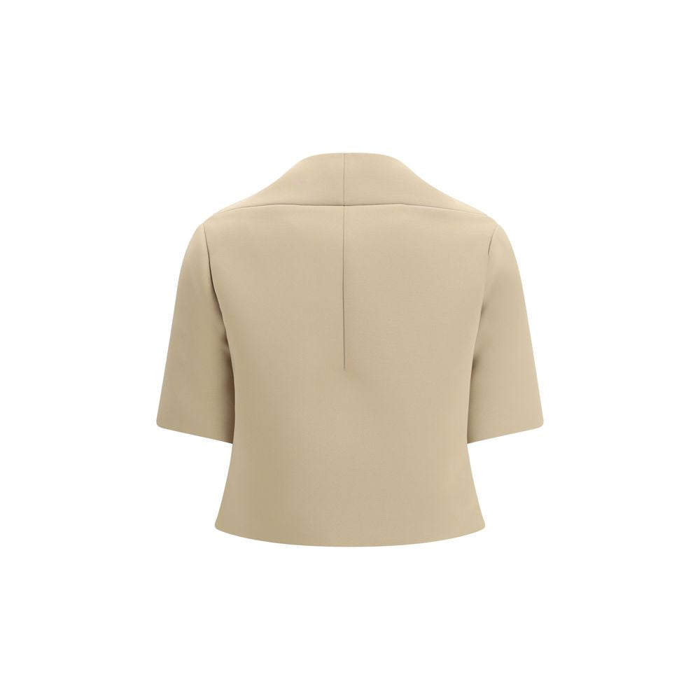 Khaite Beige Polyester Coat | Regal Royce