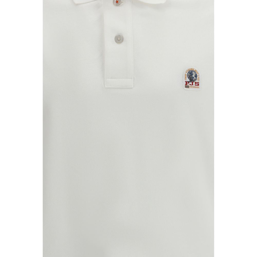 Parajumpers White Cotton Polo Shirt | Regal Royce