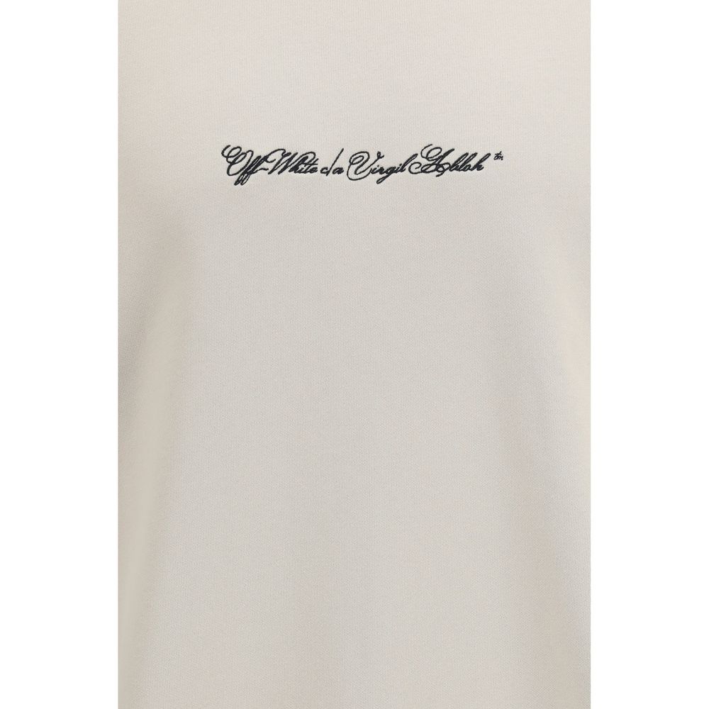 Off-White Beige Cotton Sweatshirt | Regal Royce