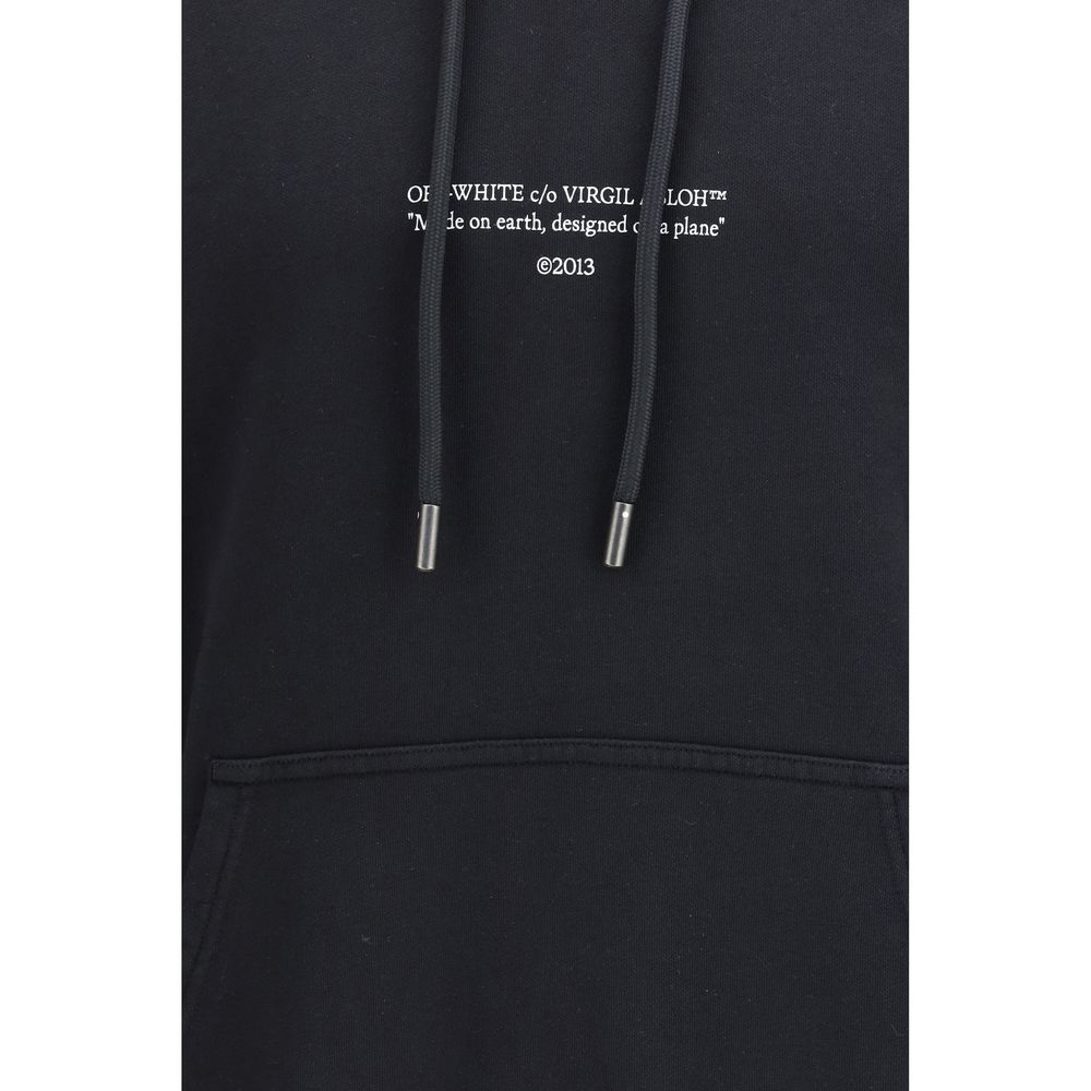 Off-White Black Cotton Sweatshirt | Regal Royce
