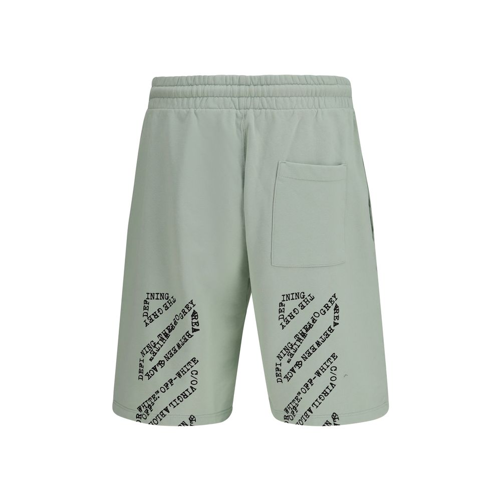 Off-White Bicolor Cotton Shorts | Regal Royce