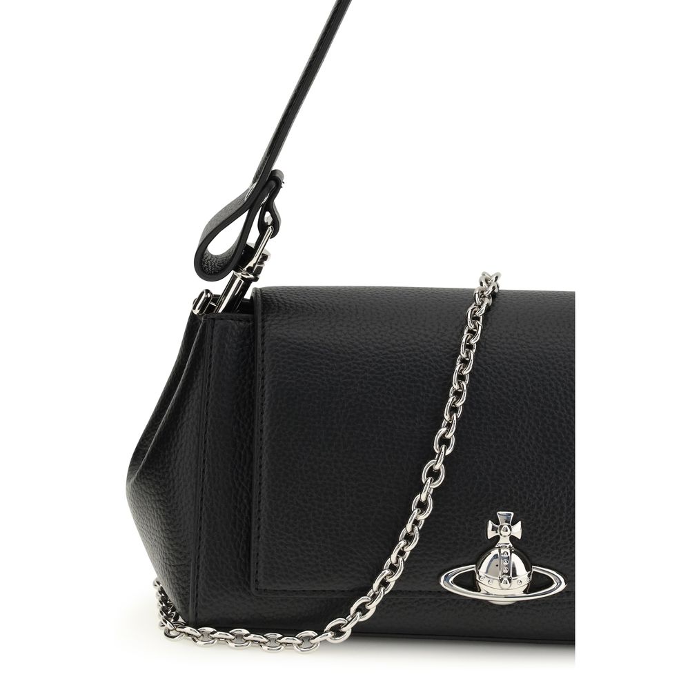 Vivienne Westwood Black Polyethylene Shoulder Bag | Regal Royce