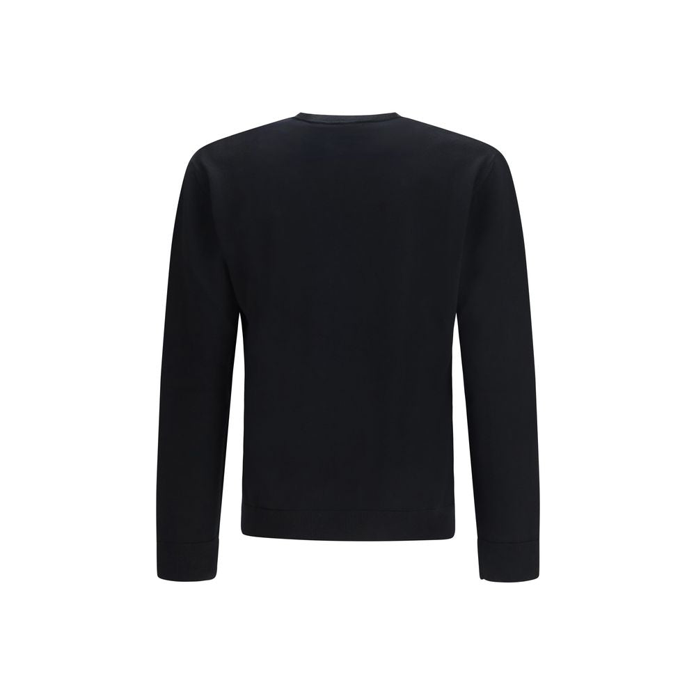 Valentino Black Fleece Wool Sweatshirt | Regal Royce