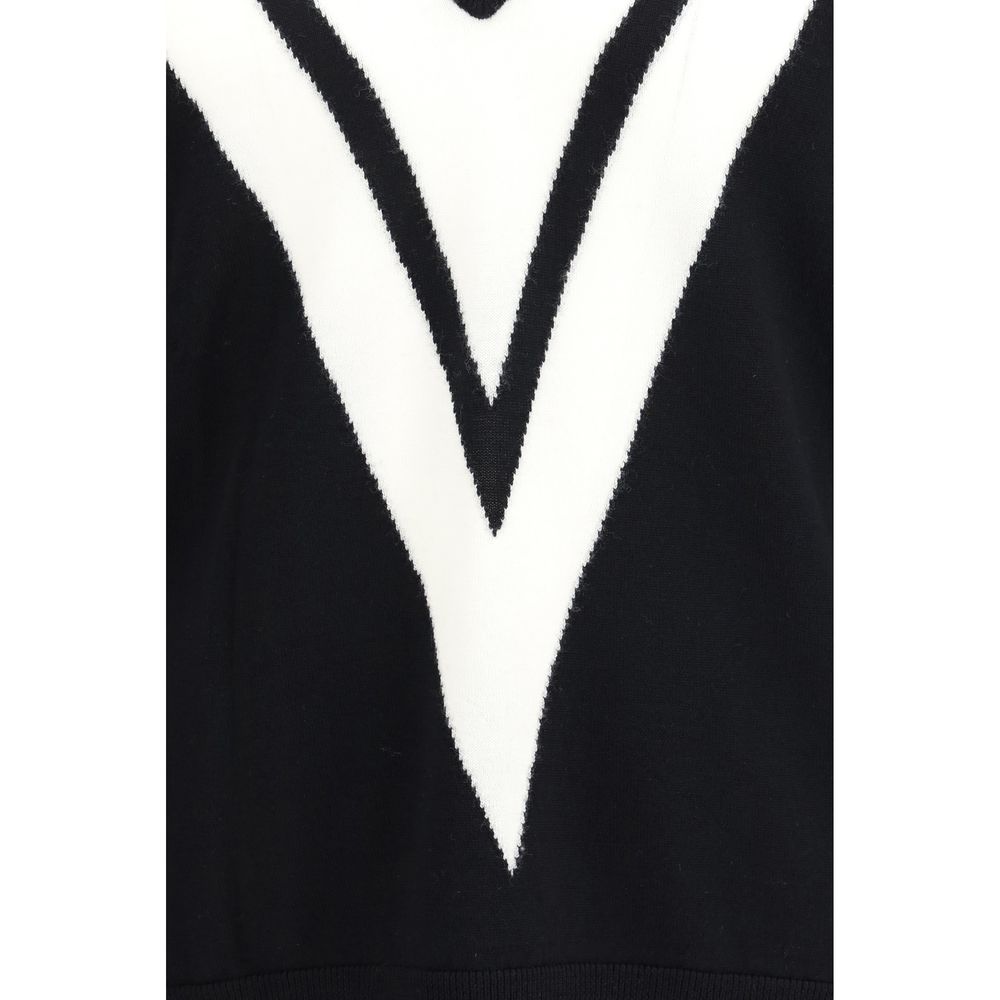 Valentino Black Fleece Wool Sweatshirt | Regal Royce