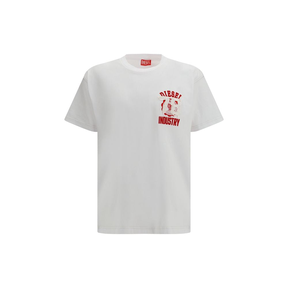 Diesel White Cotton T-Shirt | Regal Royce