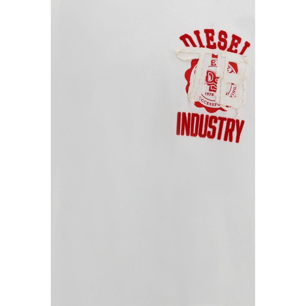 Diesel White Cotton T-Shirt | Regal Royce