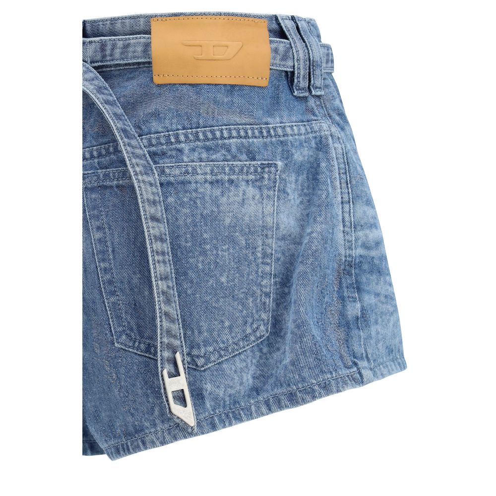 Diesel Blue Cotton Bermuda Shorts | Regal Royce
