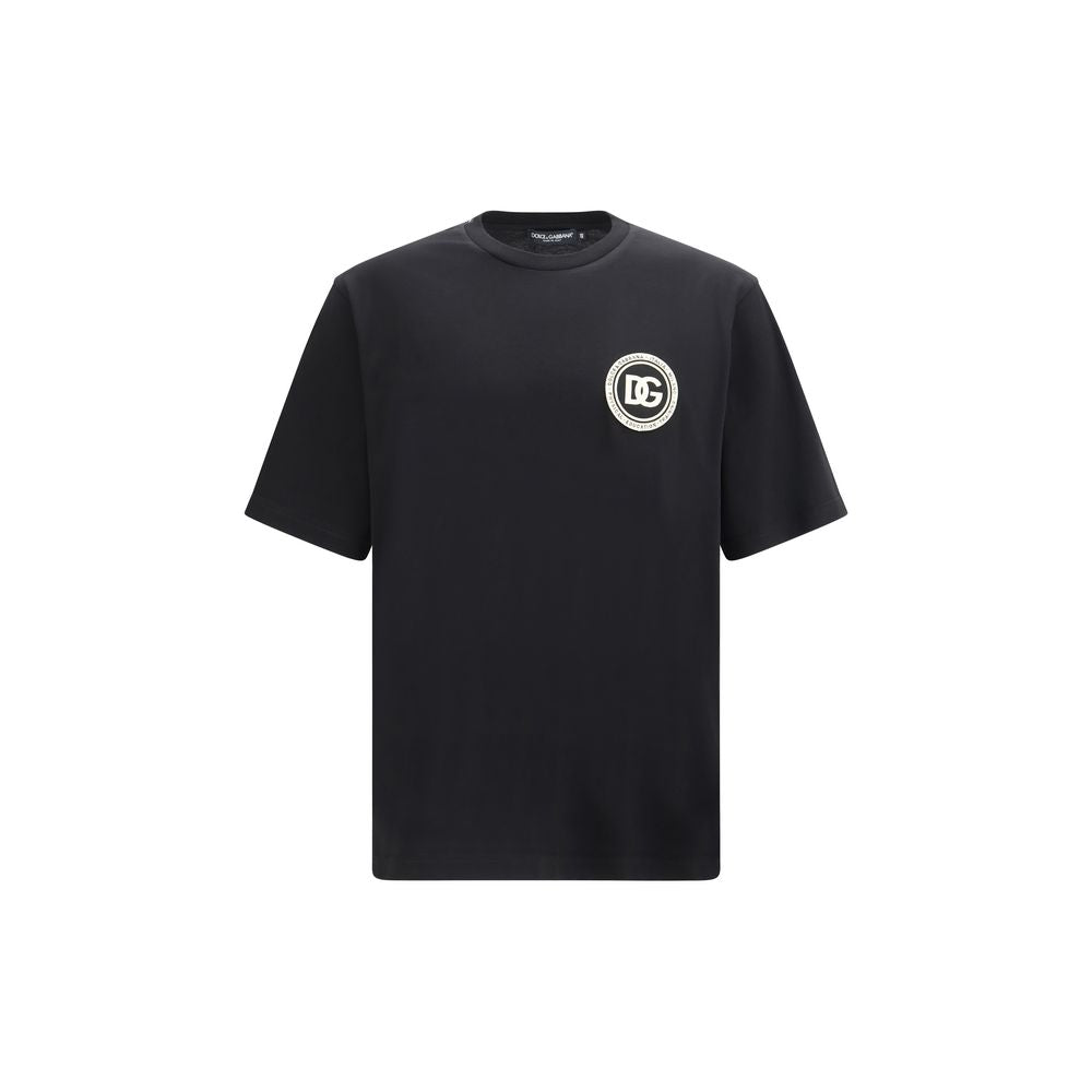 Dolce & Gabbana Black Cotton T-Shirt | Regal Royce
