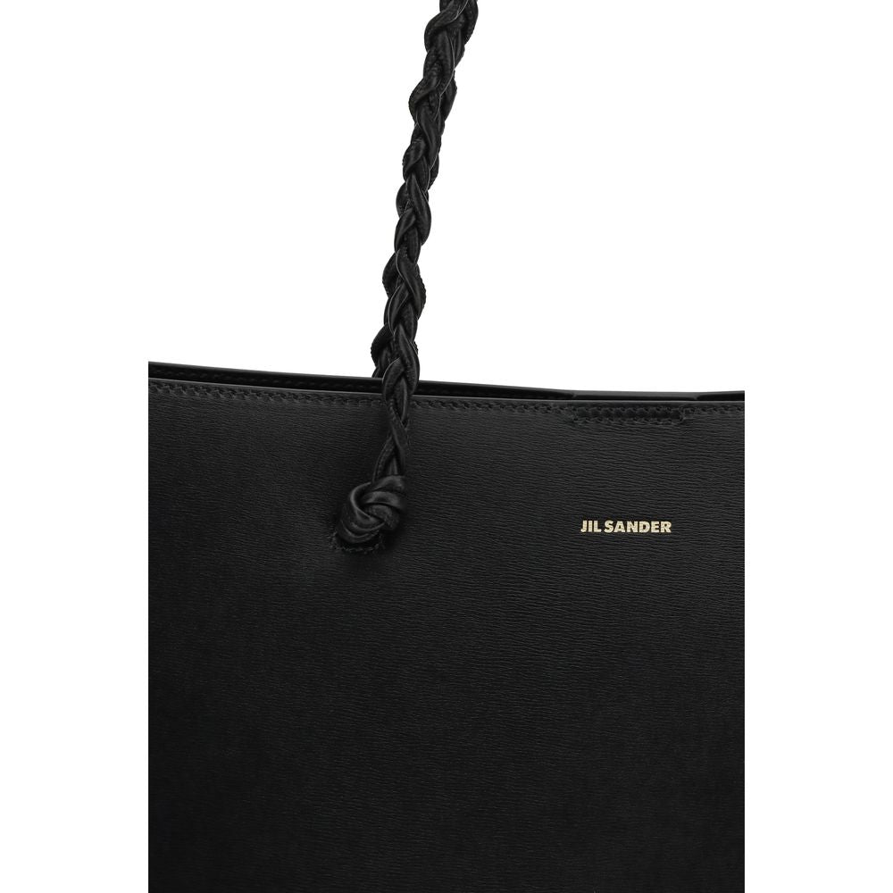 Jil Sander Black Calf Leather Bos Taurus Shoulder Bag | Regal Royce