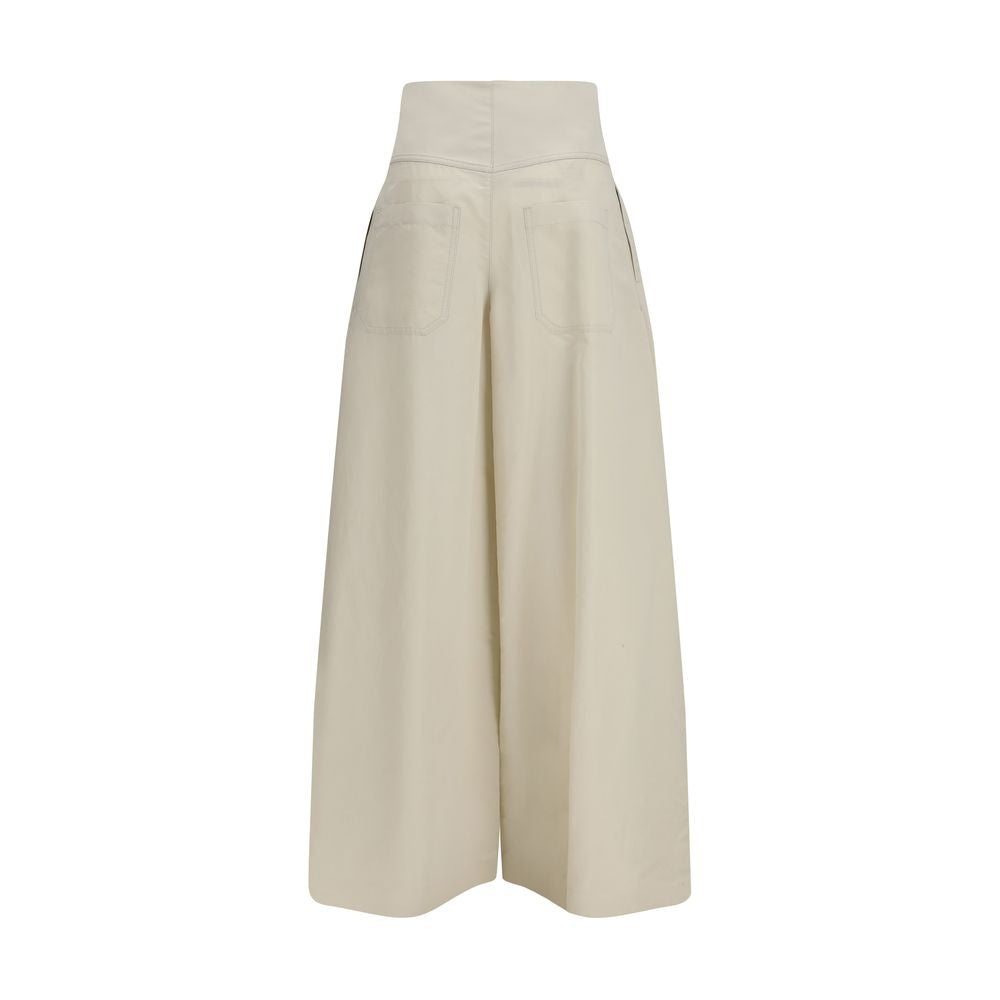 Brunello Cucinelli Beige Cotton Pants | Regal Royce