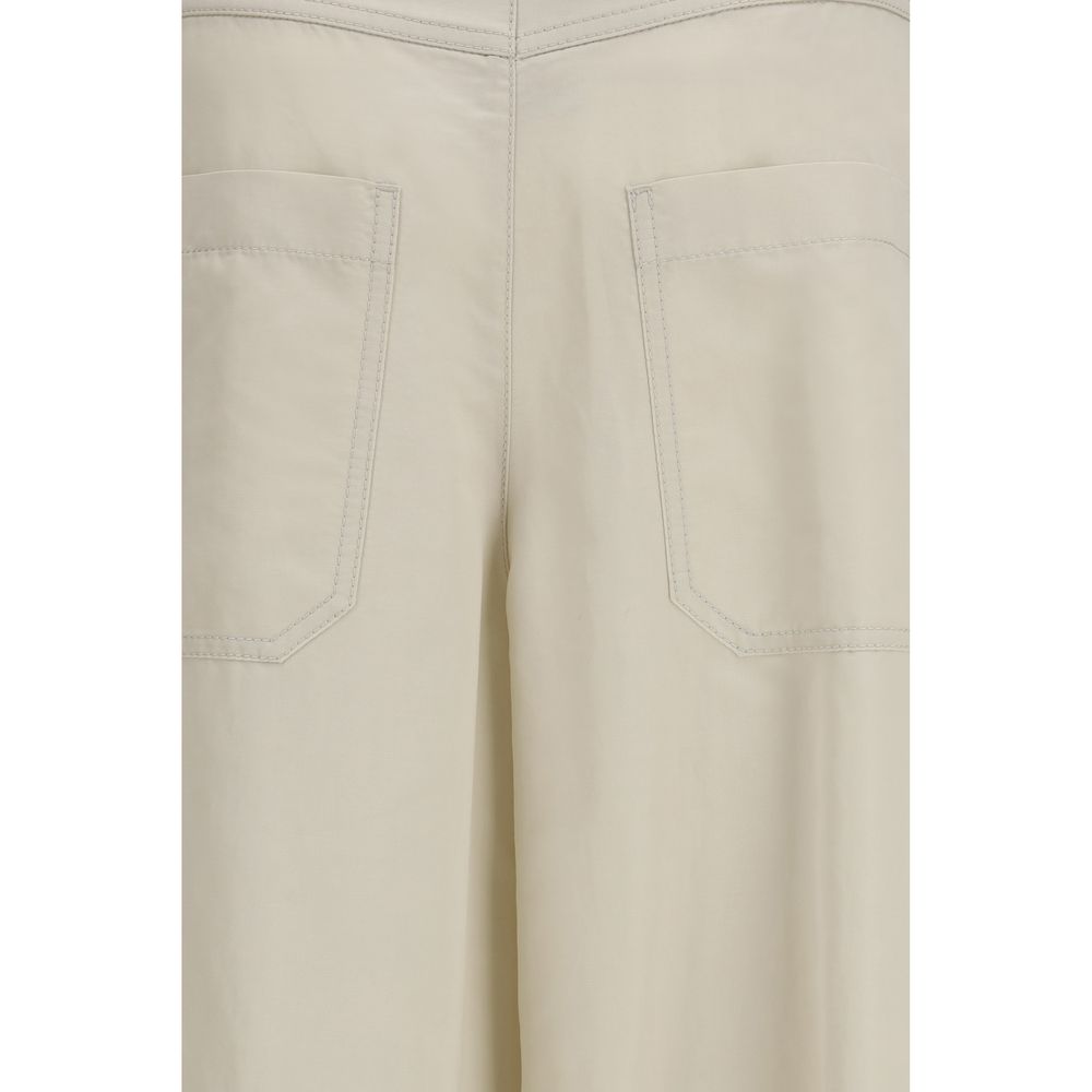 Brunello Cucinelli Beige Cotton Pants | Regal Royce