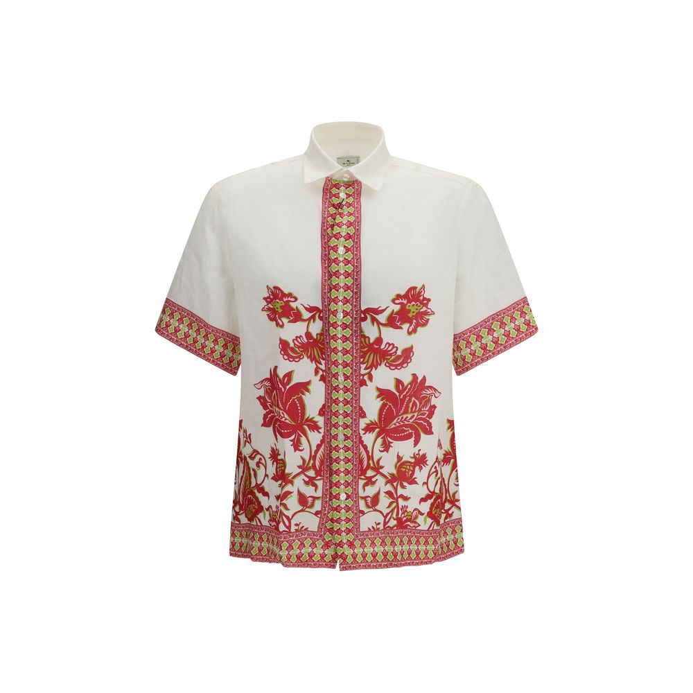 Etro Multicolor Linen Pattern Shirt | Regal Royce