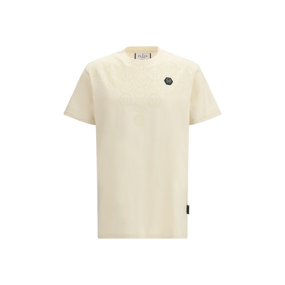Philipp Plein Beige Cotton T-Shirt | Regal Royce