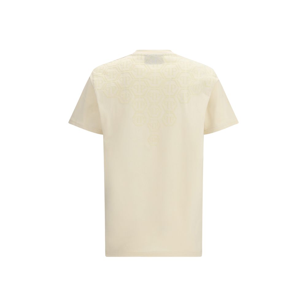 Philipp Plein Beige Cotton T-Shirt | Regal Royce
