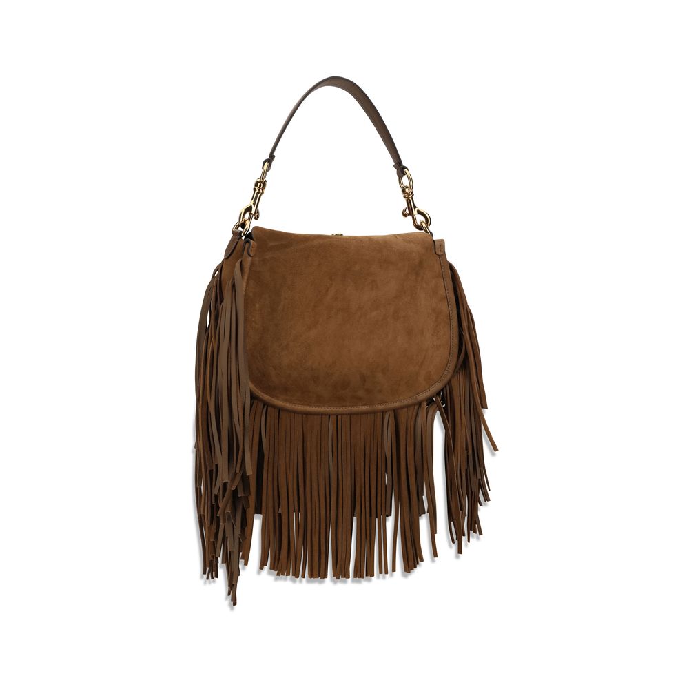 Etro Brown Calf Leather Bos Taurus Shoulder Bag | Regal Royce