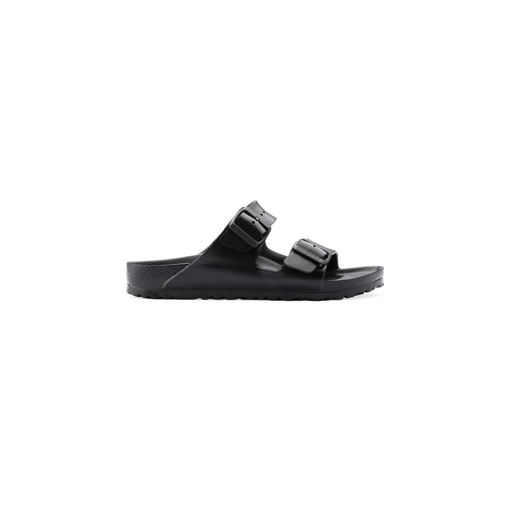 Birkenstock Black Polyester Flat Sandals | Regal Royce
