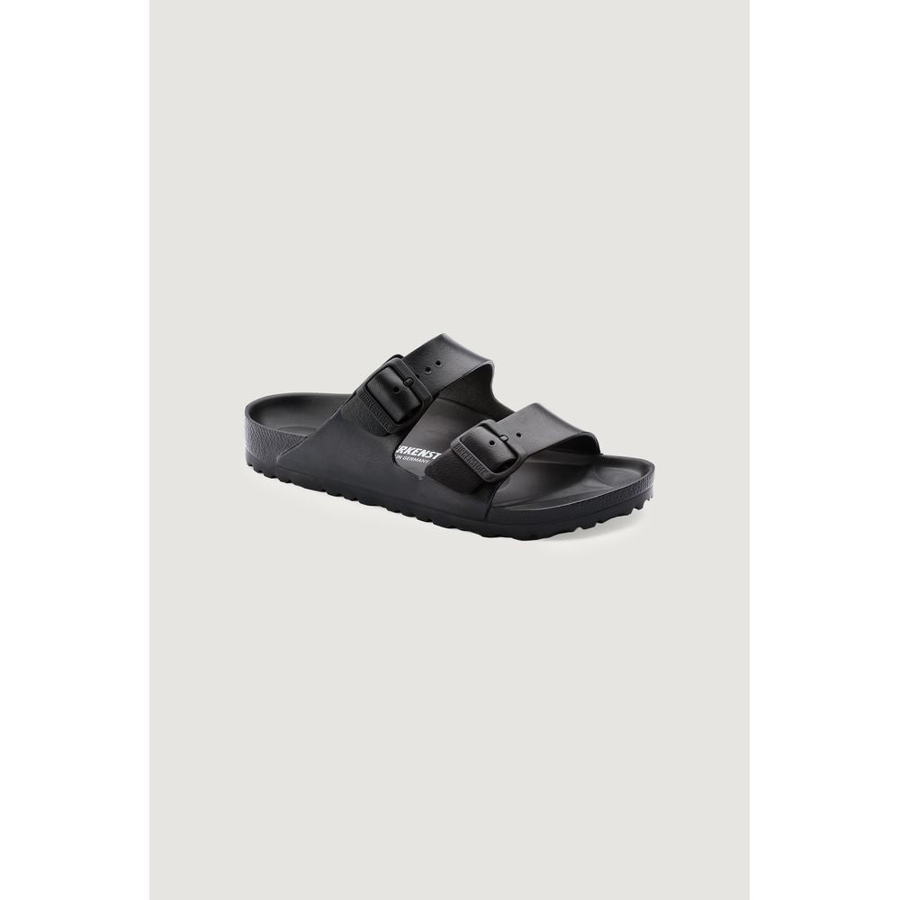 Birkenstock Black Polyester Flat Sandals | Regal Royce
