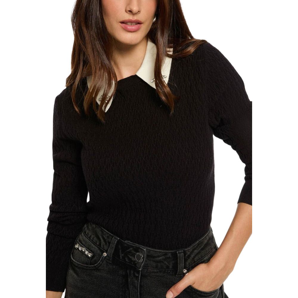 Morgan De Toi Black Viscose Sweatshirt | Regal Royce