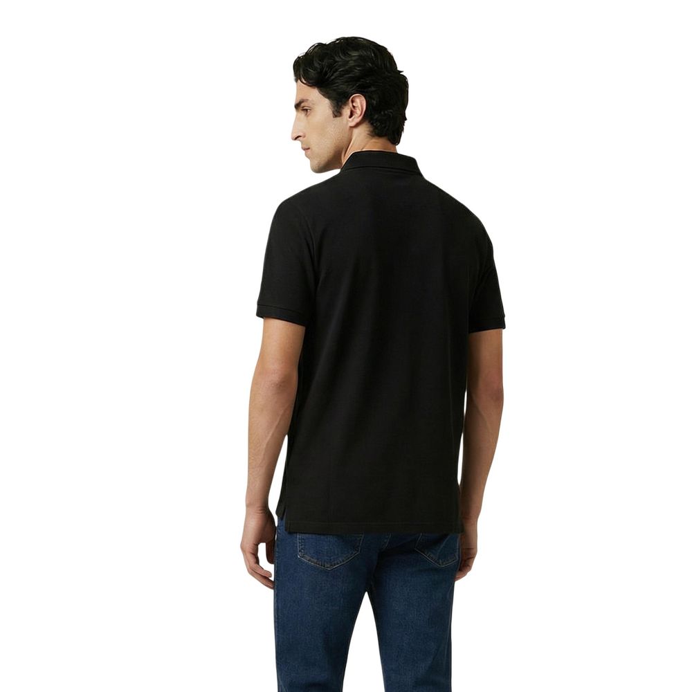 Bikkembergs Black Cotton Polo Shirt | Regal Royce