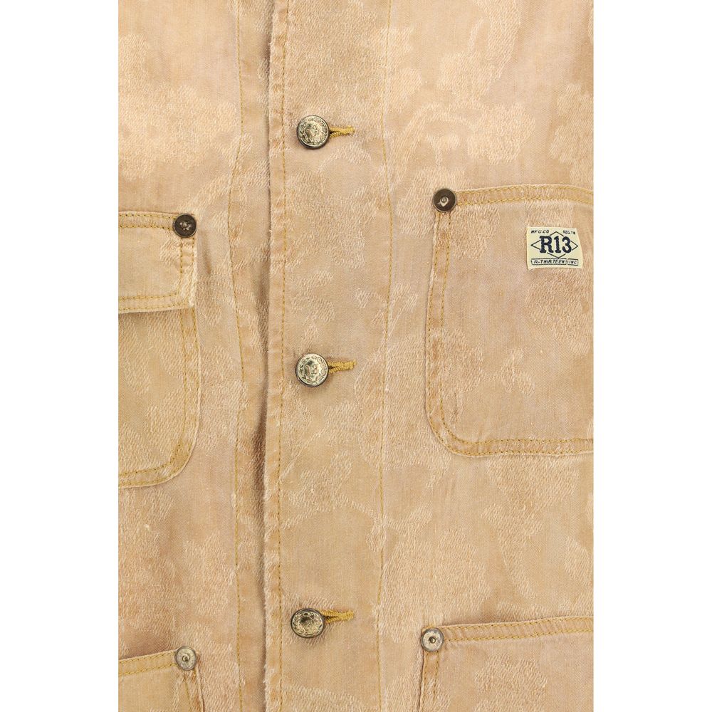 R13 Orange Linen Coat | Regal Royce