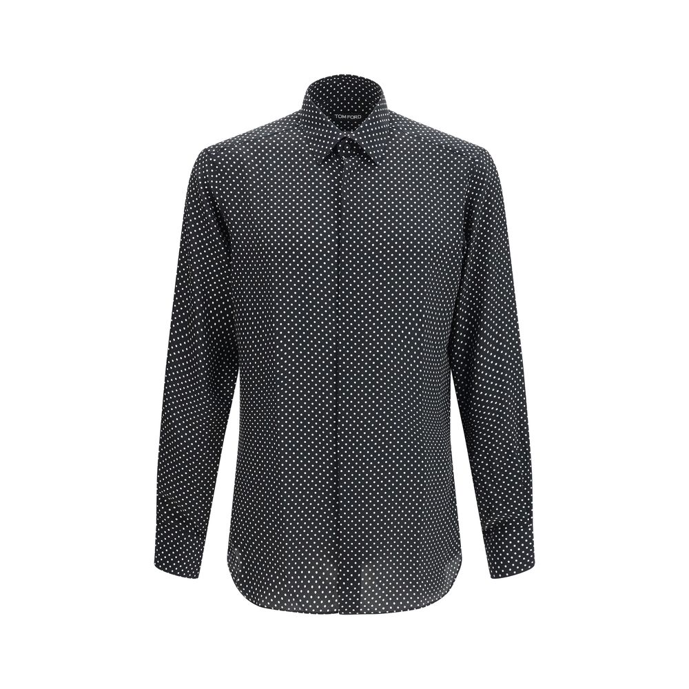 Tom Ford Black Silk Pattern Shirt | Regal Royce