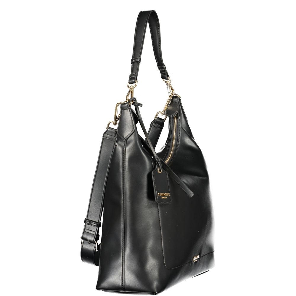 Twinset Nero Poliuretano Women Hobo Bag | Regal Royce