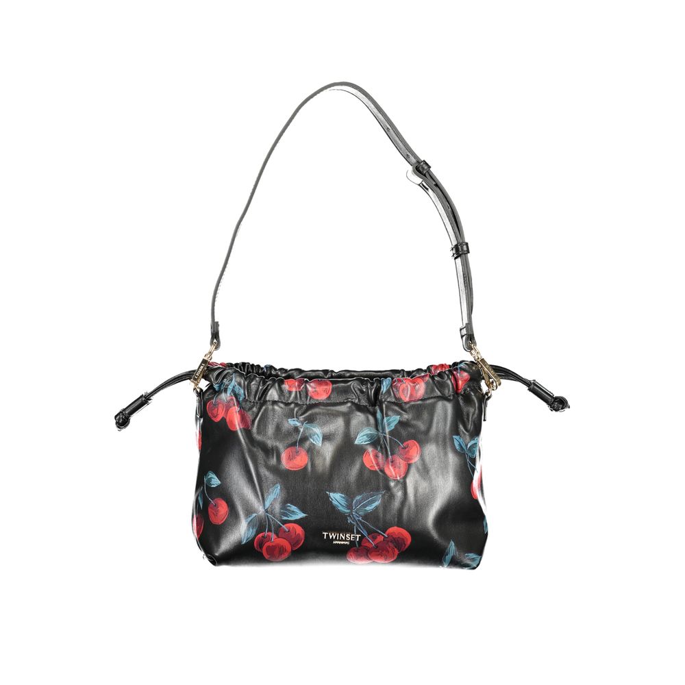 Twinset Black Polyurethane Women's Shoulder Bag | Regal Royce