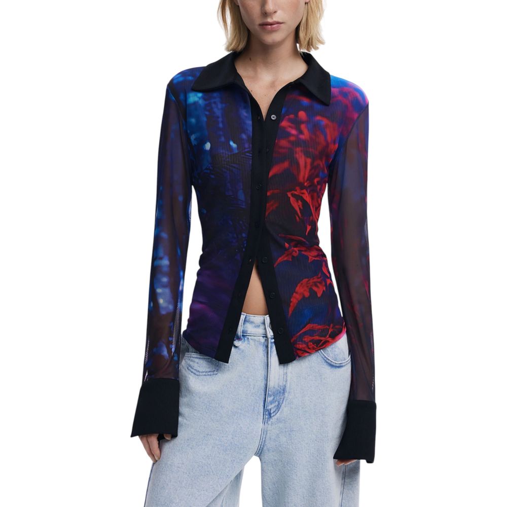 Desigual Black Polyamide Blouse | Regal Royce