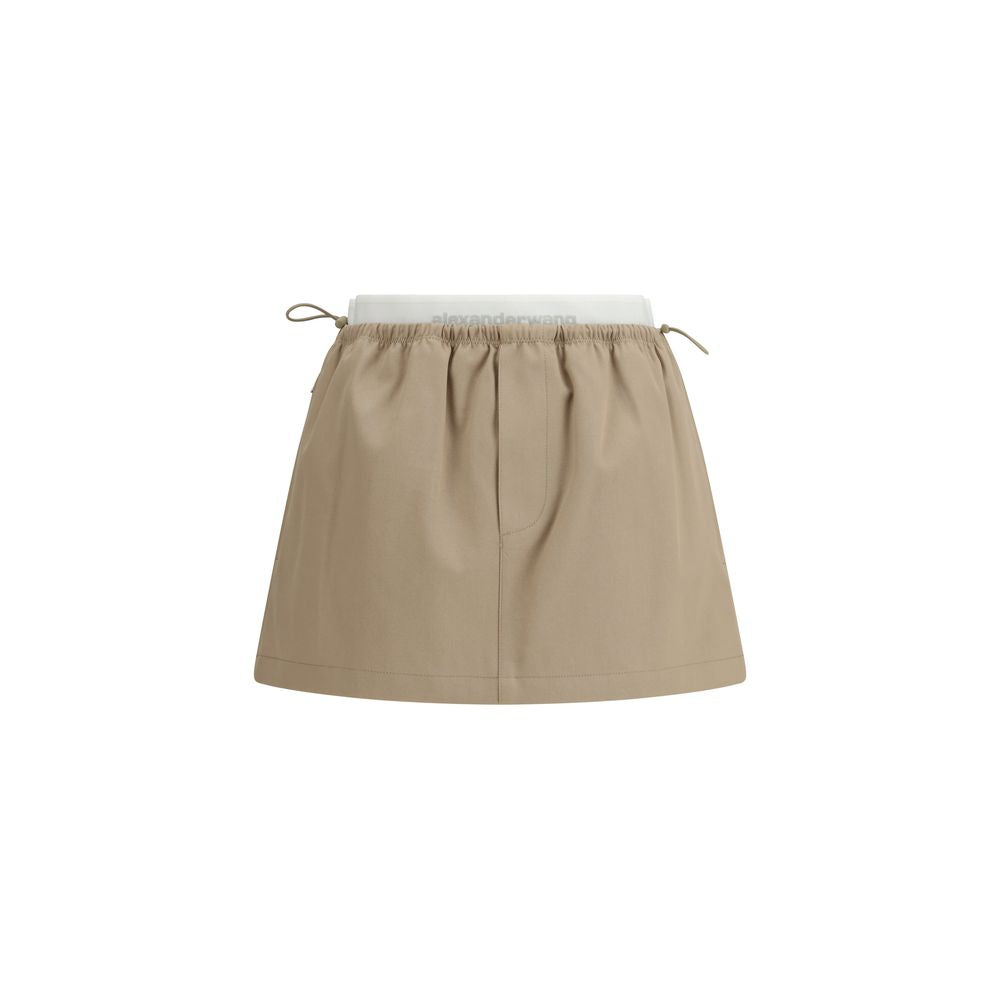 Alexander Wang Beige Cotton Mini Skirt | Regal Royce