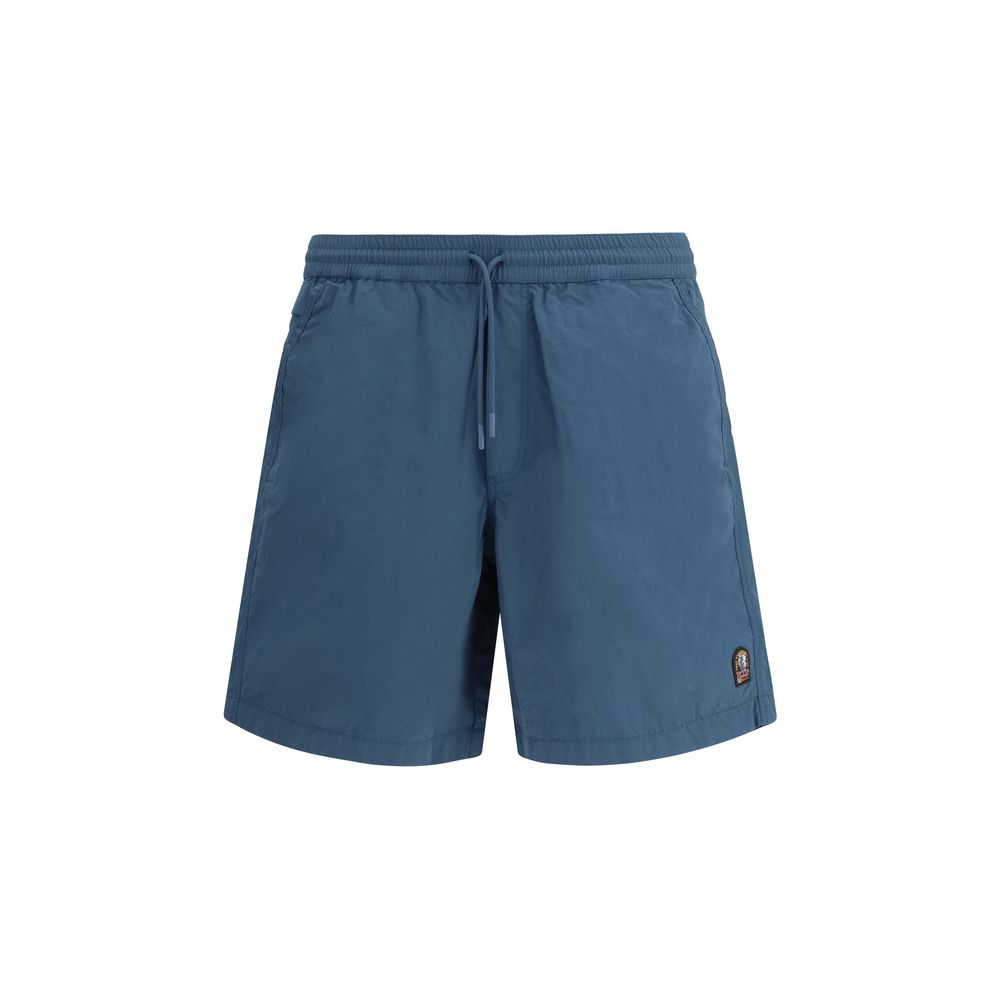 Parajumpers Blue Polyamide Bermuda Shorts | Regal Royce