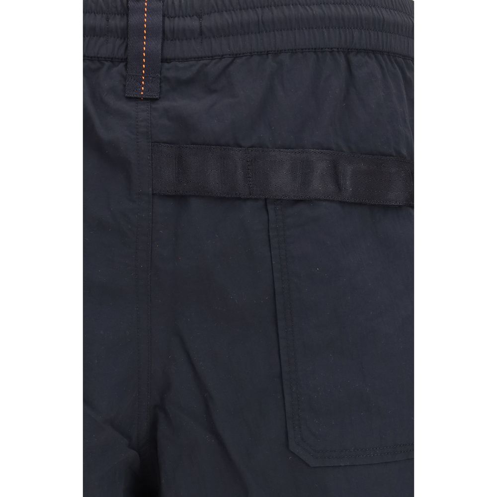 Parajumpers Black Polyamide Bermuda Shorts | Regal Royce