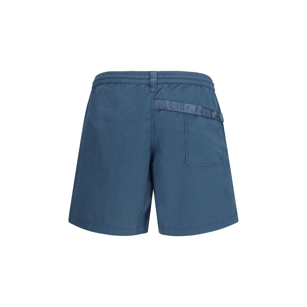 Parajumpers Blue Polyamide Bermuda Shorts | Regal Royce