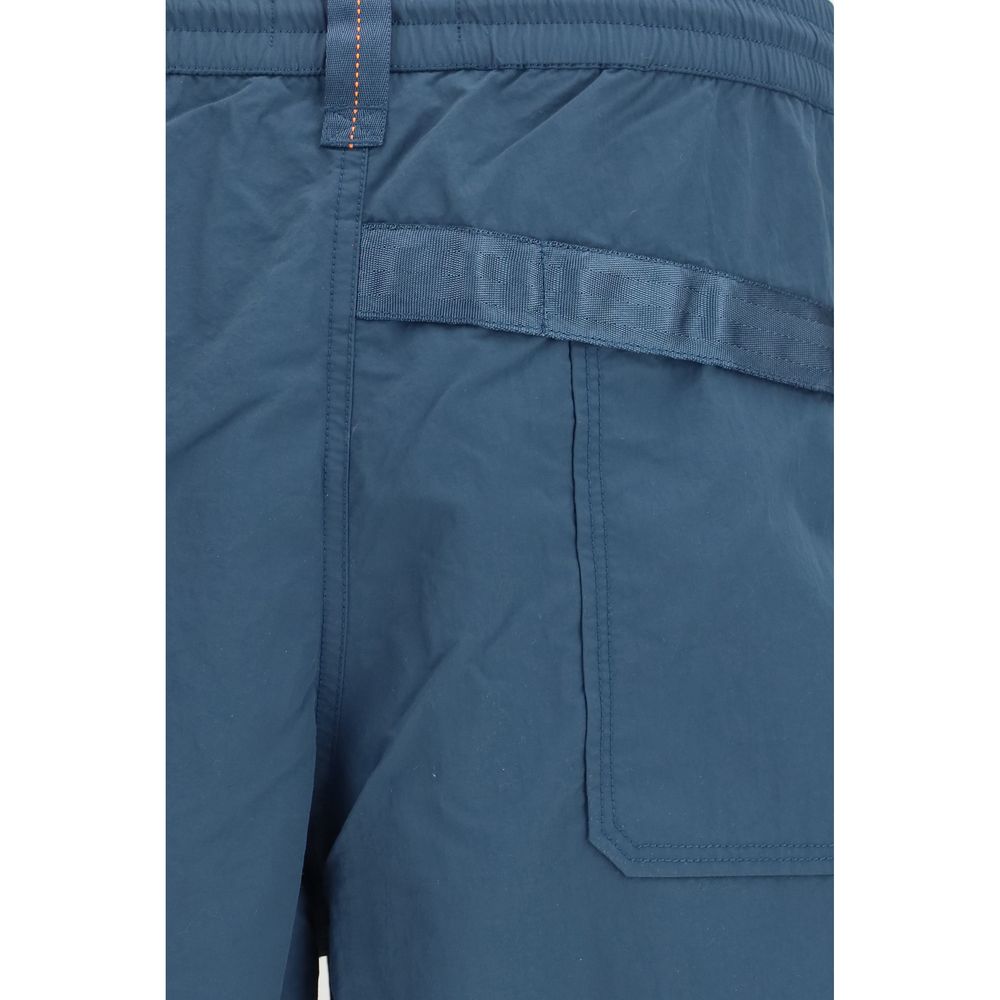 Parajumpers Blue Polyamide Bermuda Shorts | Regal Royce