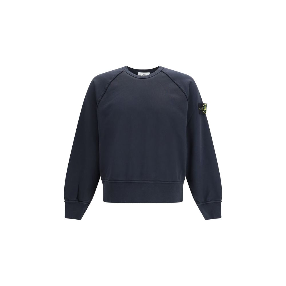 Stone Island Blue Cotton Sweatshirt | Regal Royce