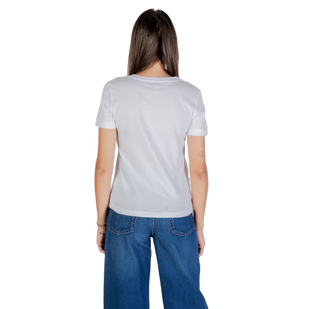 Calvin Klein Jeans White Cotton T-Shirt | Regal Royce