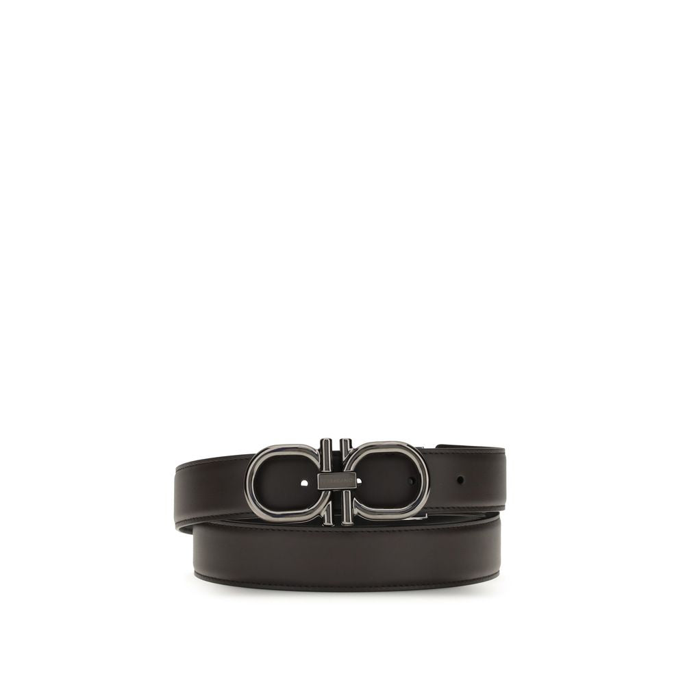 Ferragamo Brown Calf Leather Bos Taurus Regular Belt | Regal Royce