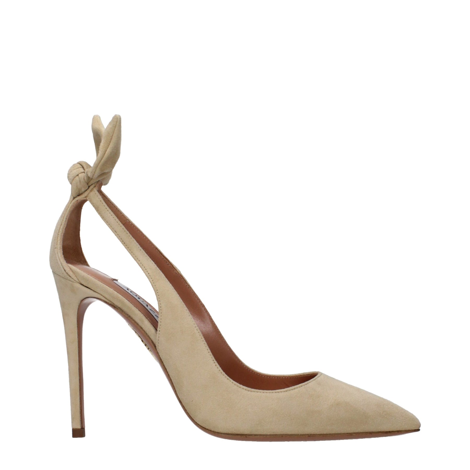 Aquazzura Beige Leather High Heel Pumps | Regal Royce