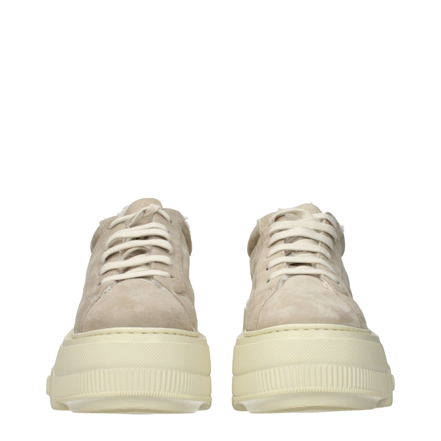 Casadei Beige Leather Chunky Sneakers | Regal Royce