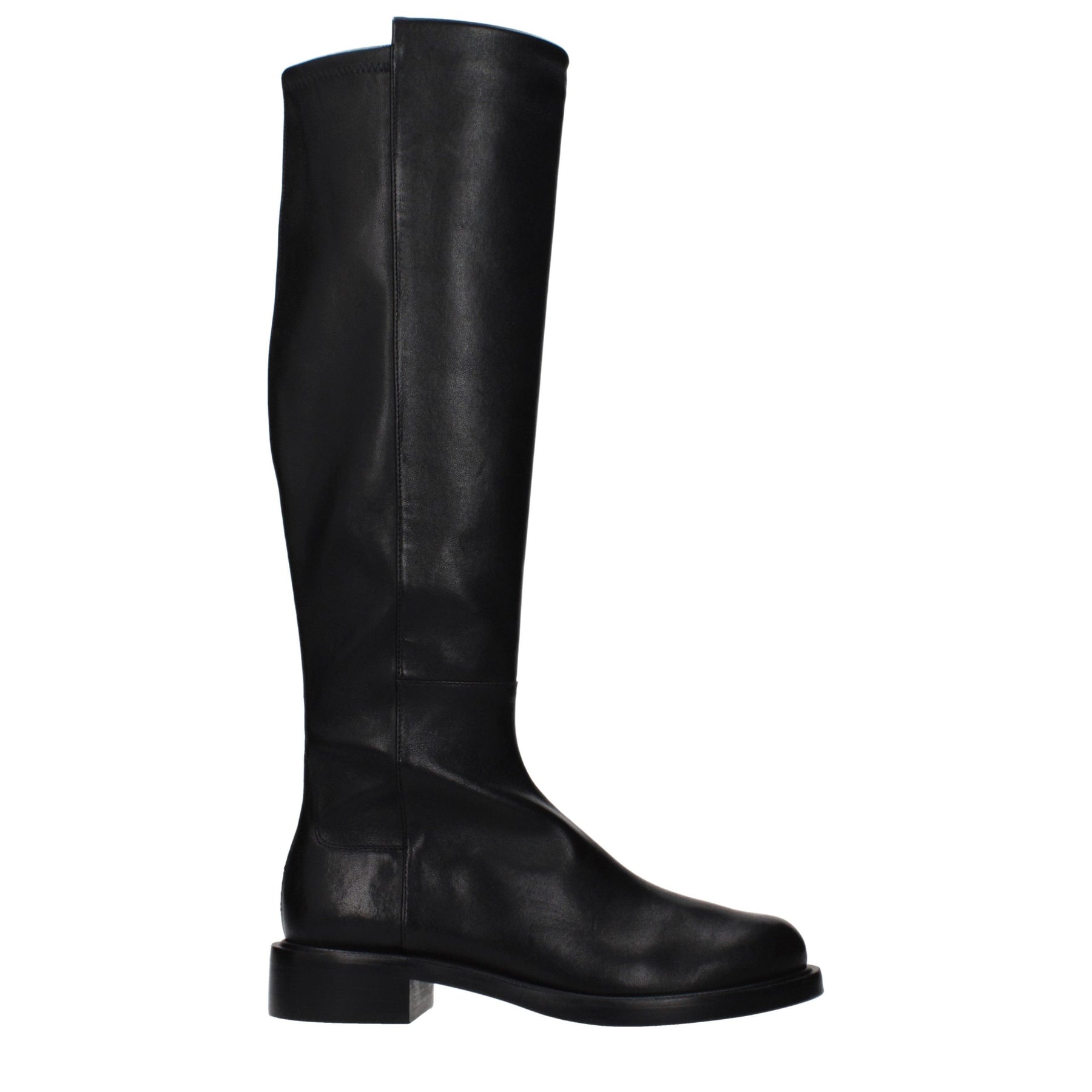 Stuart Weitzman Black Leather Over The Knee | Regal Royce