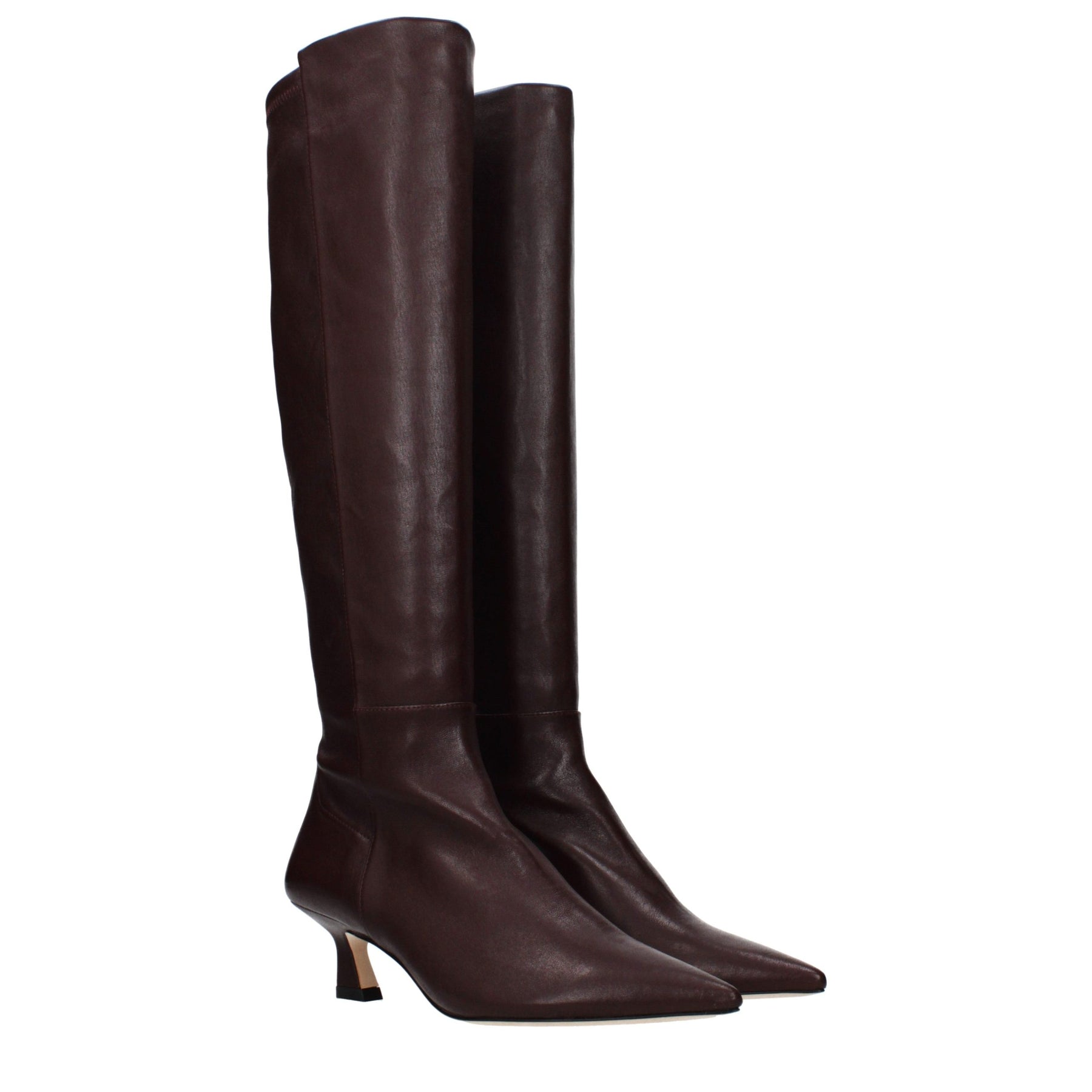 Stuart Weitzman Red Leather High Heel Boots | Regal Royce