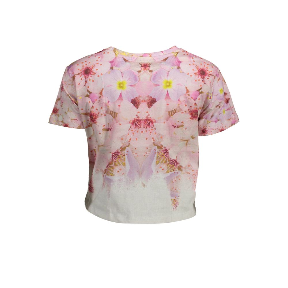 Desigual Rosa Cotton Women T-Shirt | Regal Royce