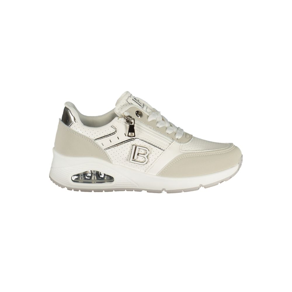 Laura Biagiotti Bianco Poliestere Women Sneaker | Regal Royce