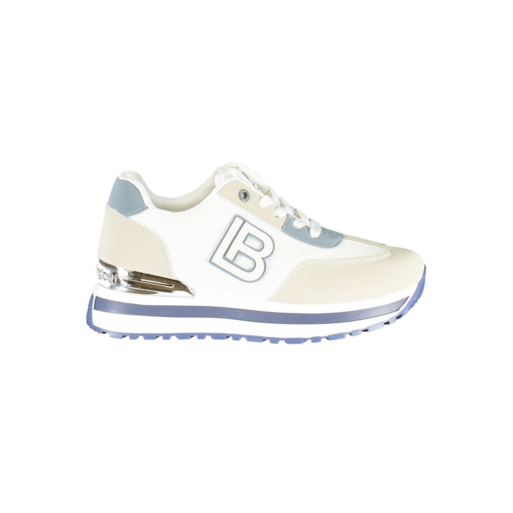 Laura Biagiotti Bianco Polyurethane Women Sneaker | Regal Royce