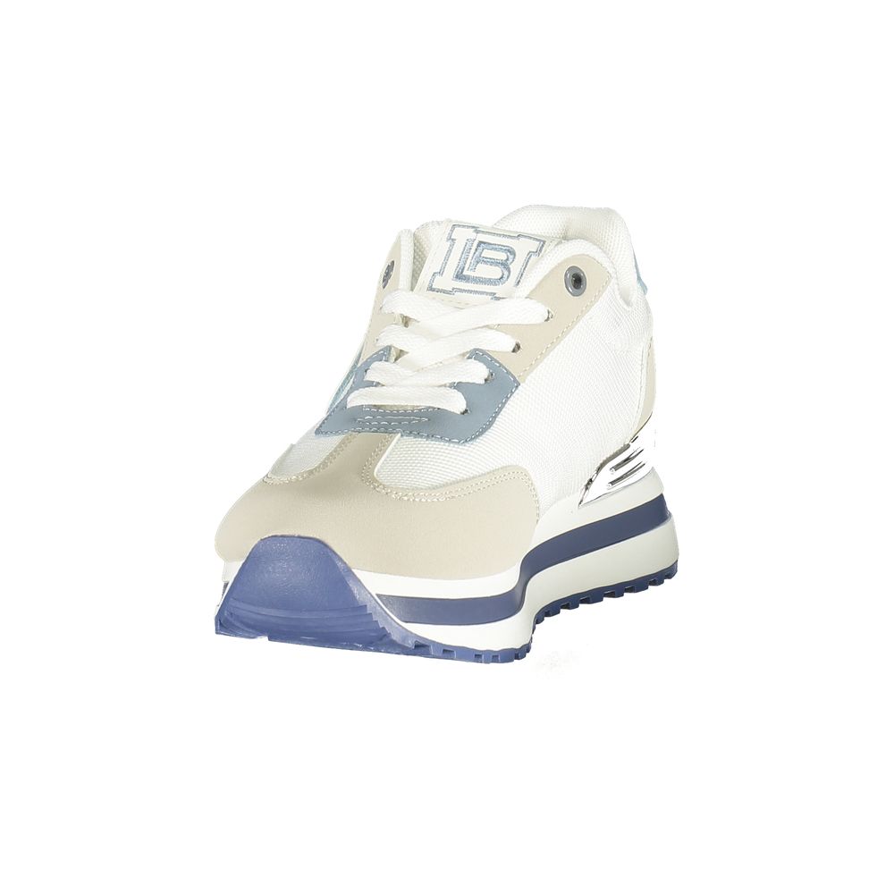 Laura Biagiotti Bianco Polyurethane Women Sneaker | Regal Royce