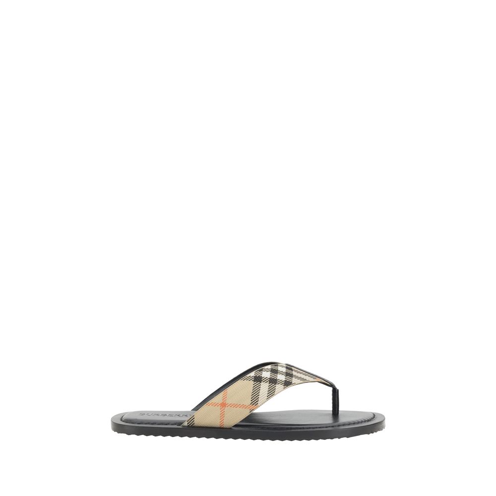 Burberry Multicolor Polyester Flip-Flop Sandals | Regal Royce