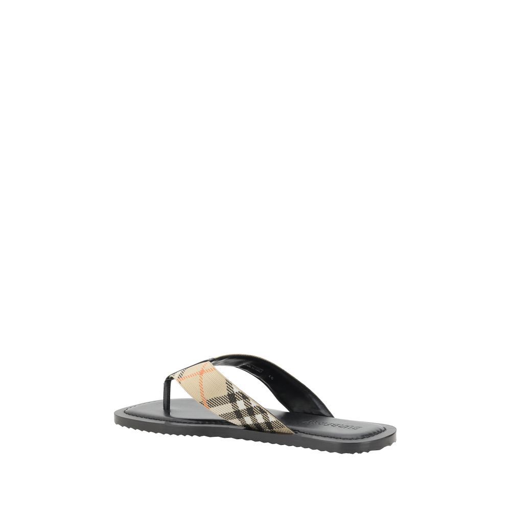 Burberry Multicolor Polyester Flip-Flop Sandals | Regal Royce