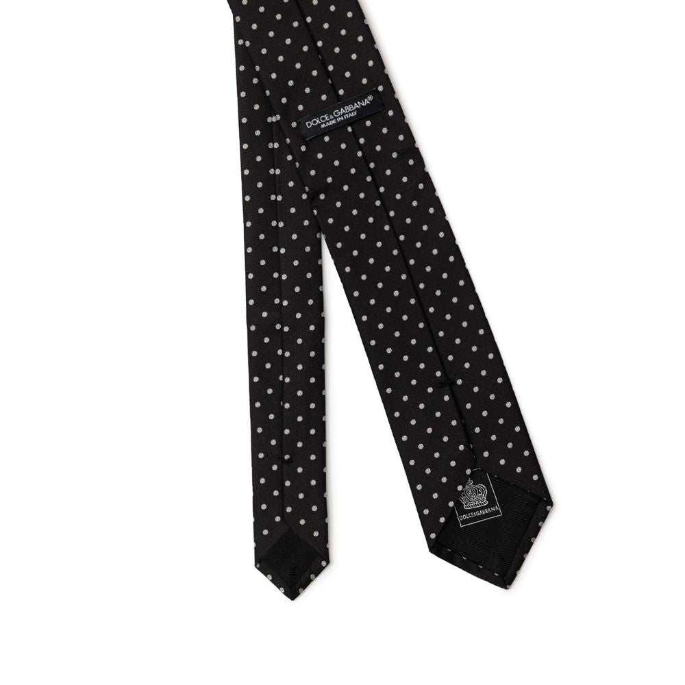 Dolce & Gabbana Black Silk Tie | Regal Royce
