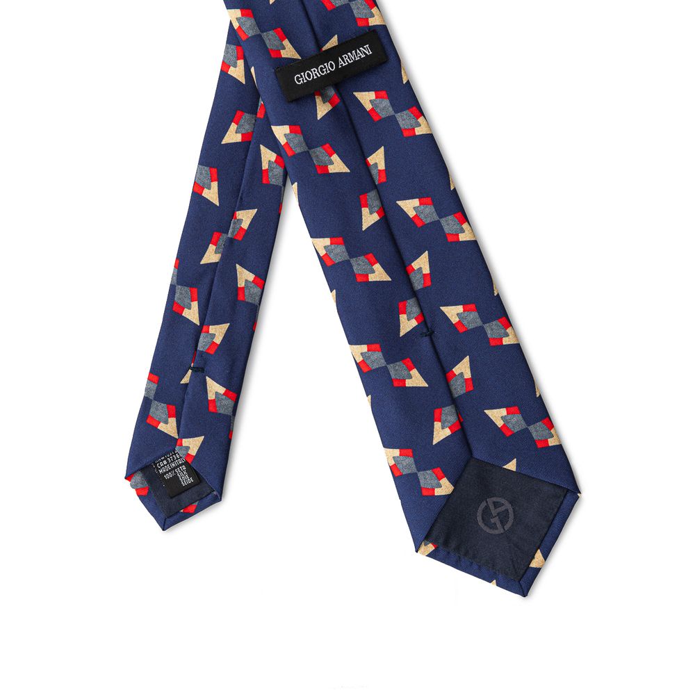 Giorgio Armani Blue Silk Tie | Regal Royce