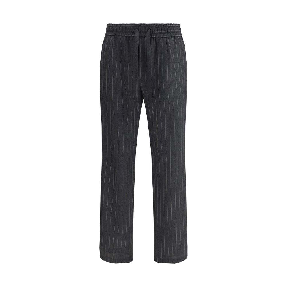 Dolce & Gabbana Gray Fleece Wool Casual Pants | Regal Royce